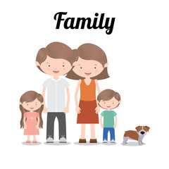 Obraz na płótnie Canvas Family design