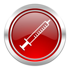 medicine icon, syringe sign