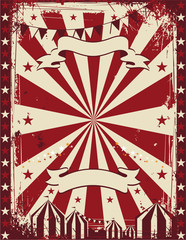 Vintage circus poster background advertising