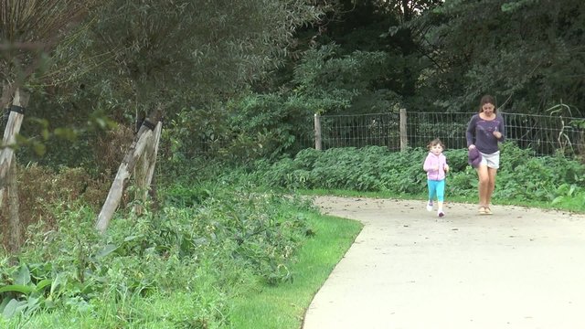 courir avec son enfant