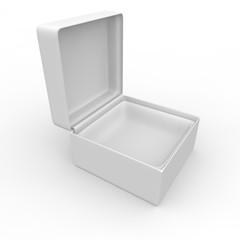 White blank gift box