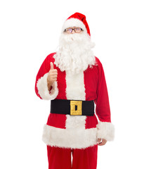 man in costume of santa claus