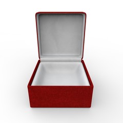 Red blank gift box