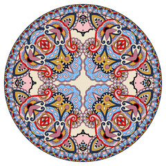 decorative design of circle dish template, round geometric