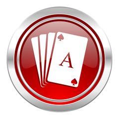 casino icon, hazard sign