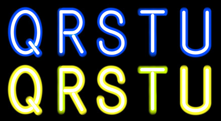 neon letters