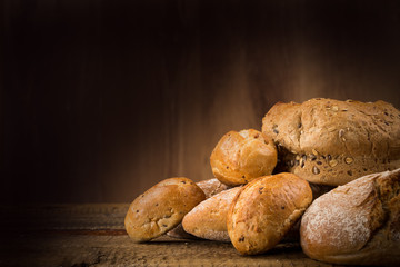 Close-up of traditional bread