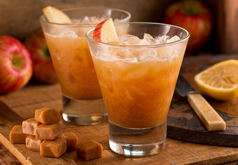 Caramel Apple Cider Cocktail