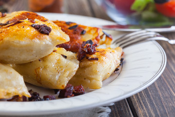 Fried dumplings with meat