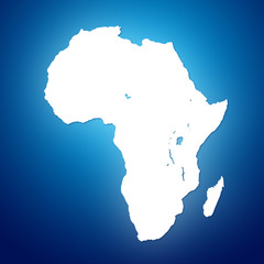 Image of modern Africa map illustration