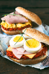 Eggs sandwiches