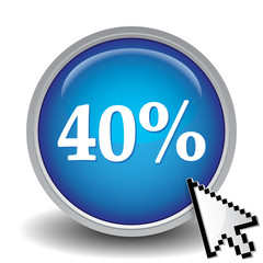 40 PERCENT ICON