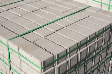 Concrete bricks.