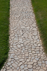 Medieval stone road