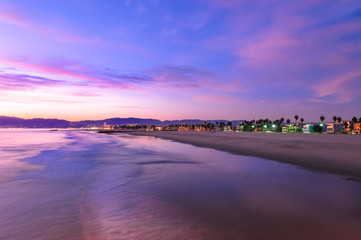 Spectacular Sunset at Venice Beach California