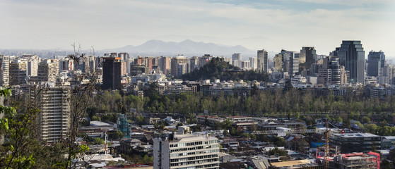 Obraz premium panorama santiago 90