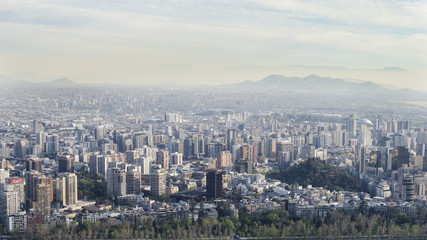Fototapeta na wymiar panorama santiago 88