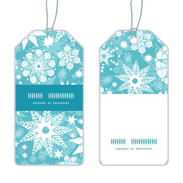 Vector decorative frost Christmas snowflake silhouette pattern