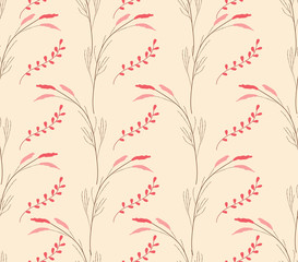 retro floral seamless background