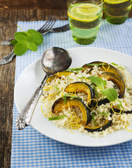 Roasted pumpkin and couscous salad