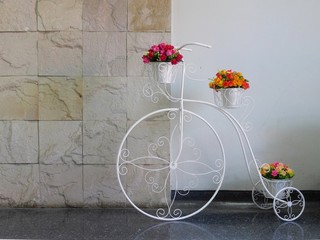 bicycle metal flower pots