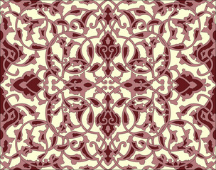 Elegant Motifs (Claret Red)