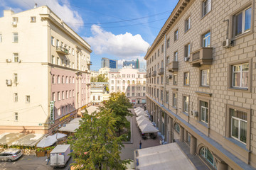 Obraz premium Streets and houses in the center of old Moscow