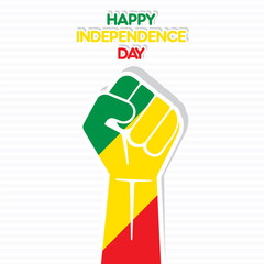 Independence Day Flag of the Republic of Congo design