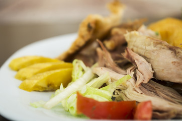 hornado roasted pork ecuadorian traditional food