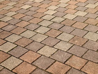 正方形のタイル敷き