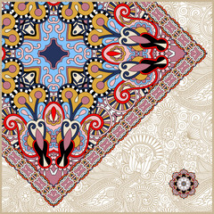 unusual floral ornamental template with place for your text © Kara-Kotsya