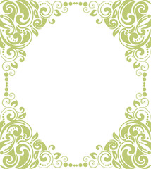 Decorative frame  for design in vintage style