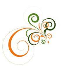 Abstract Decor Flora Elements