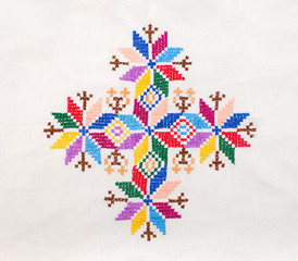 Scandinavian ornament cross-stitch pattern