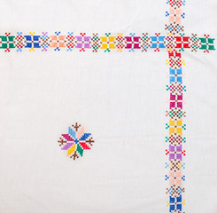 Scandinavian ornament cross-stitch pattern