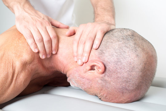 neck manipulation on an elder patient