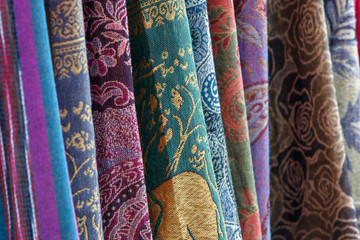 Thai style close-up cloth texture