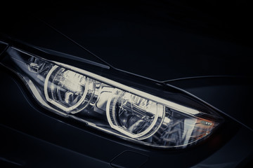 Naklejka premium Car LED headlight