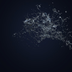 Water splashes