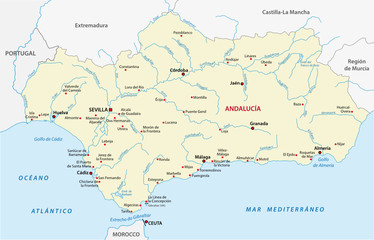 andalusia map
