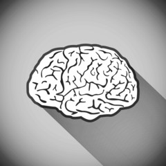 brain, vector, human, symbol, medicine, think, icon,