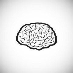 brain, vector, human, symbol, medicine, think, icon,