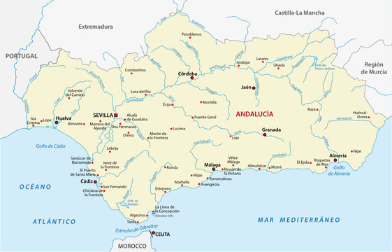 Andalusia Map