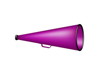 Vintage megaphone in purple design