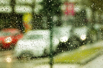 Rainy day on the street