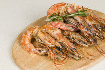 Tiger Shrimp  - Stock Image macro.