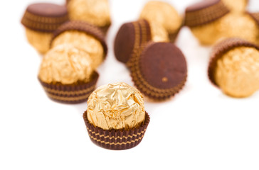 Sweet chocolate candies.