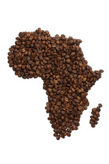 Map of African /with clipping path