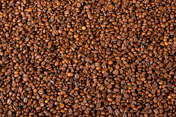 a lot of coffee beans