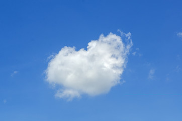 Fototapeta premium blue sky with cloud closeup